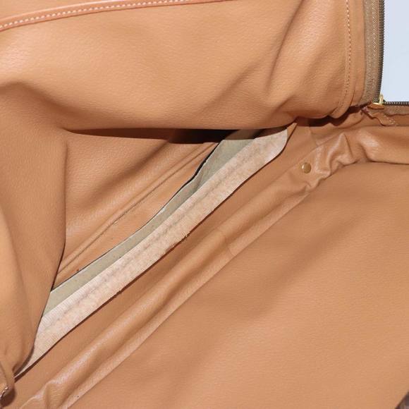 CELINE Macadam Canvas Hand Bag PVC Leather 2way Brown Gold Auth bs18774 - Picture 10 of 16